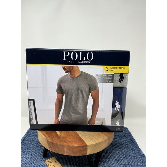 Polo Ralph Lauren Other - Polo Ralph Lauren Mens M Classic Fit Crew-Neck 3 Pack T-Shirts COLORS NWT